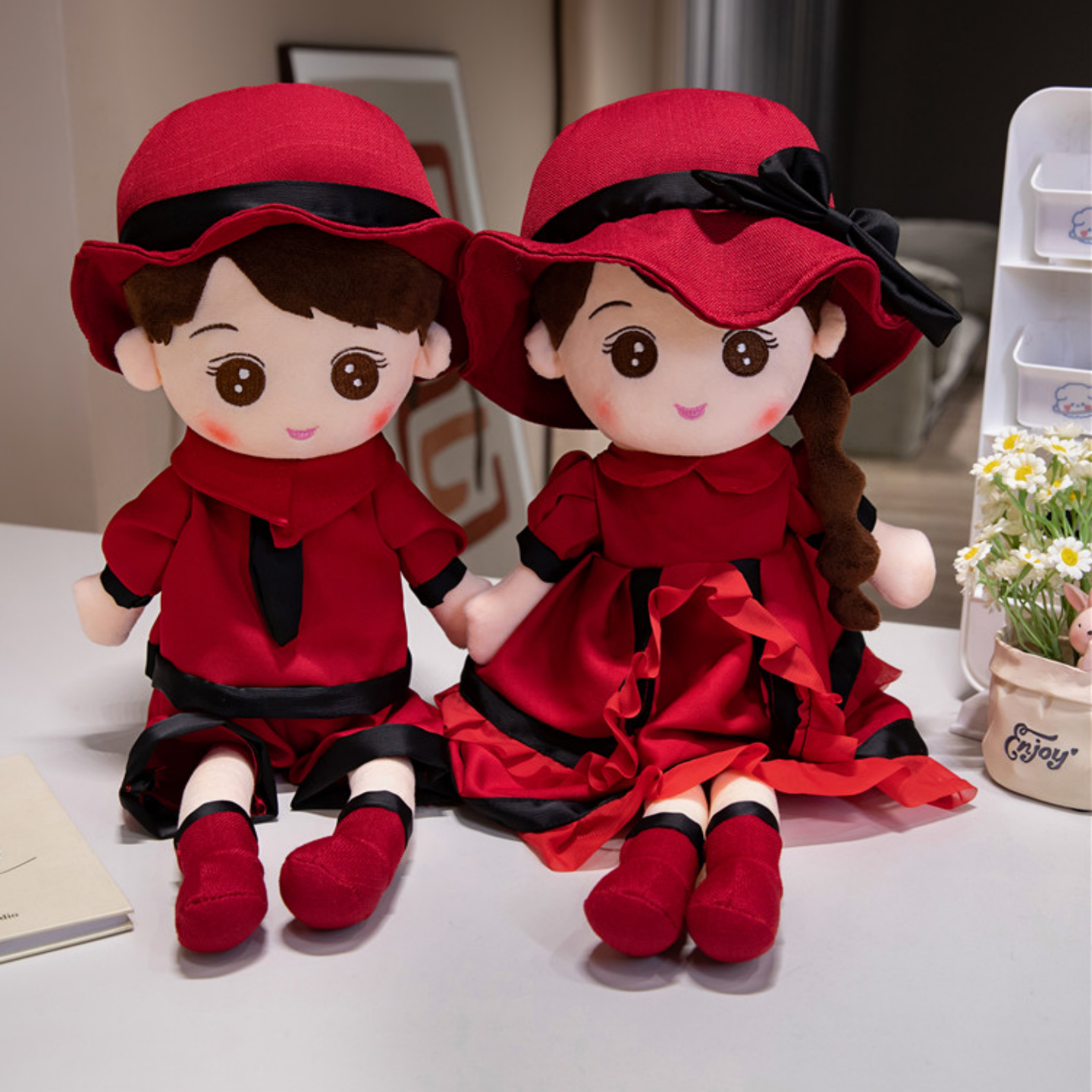 新婚压床娃娃一对结婚新款高档礼物送新人婚房床上布置中式喜娃娃