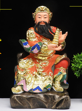 托塔李天王神像哪吒供奉树脂摆件