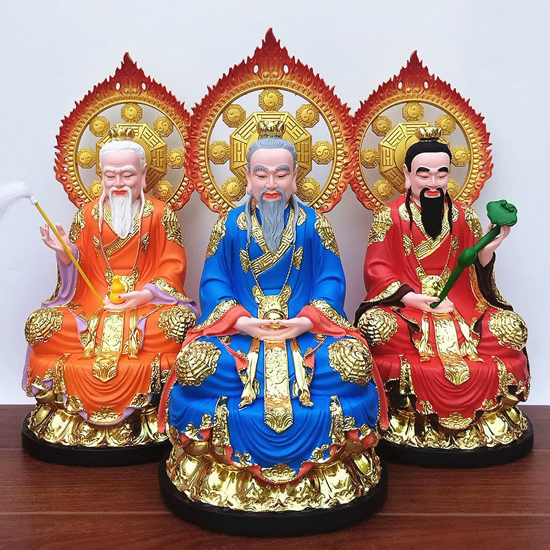 三清道祖神像 树脂佛像 原始天尊 灵宝天尊 太上老君神像三清神像