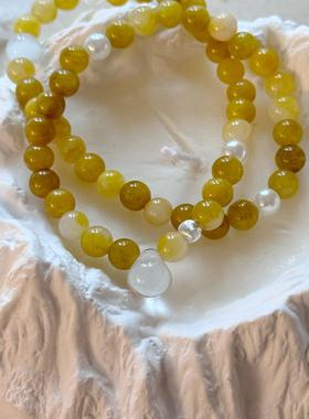 hucares「绿色心情」原创手串百搭闺蜜手串2024年新款