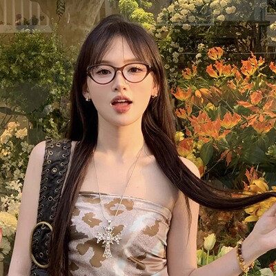 hucares「暗夜法典」小猫眼眼镜两色显脸小遮颧骨挡凹陷防蓝光