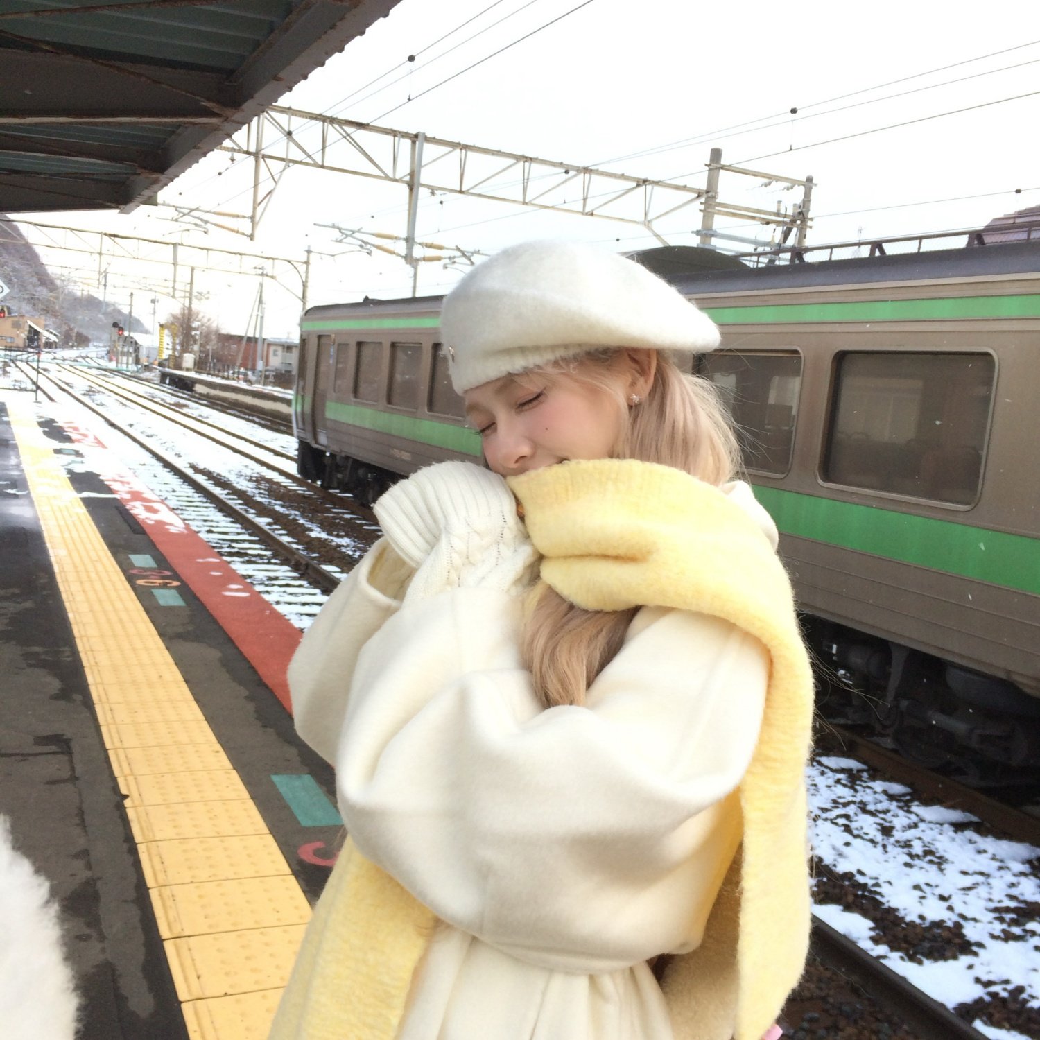 hucares自制「奶酪陷阱」自留款奶黄羊毛纯色围巾围脖冬季保暖,服饰配件/皮带/帽子/围巾,围巾/丝巾/披肩,淘宝优惠券,粉丝福利购,淘宝优惠卷