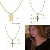 hucares 「十字凡尔赛」年末重磅 原创十字项链轻奢小众设计