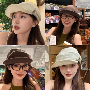 型堆堆帽显脸小报童帽百搭休息 hucares「文艺舒芙蕾」自制敲好版