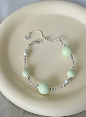 hucares「绿洲」原创澳洲松石手链手串小众款中式闺蜜礼物