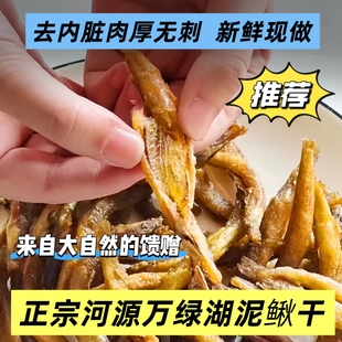 万绿湖土泥鳅干农家鱼仔干零食去内脏油炸熟即食原味下酒河源特产