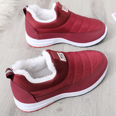 情侣棉鞋 妈妈鞋 加绒加厚冬季 女鞋 棉鞋 软底防滑健步鞋 女老北京布鞋