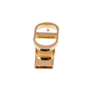 CD皮带扣女士腰带头2.1cm纯铜旋转字母扣头简约时尚金色裤带卡头