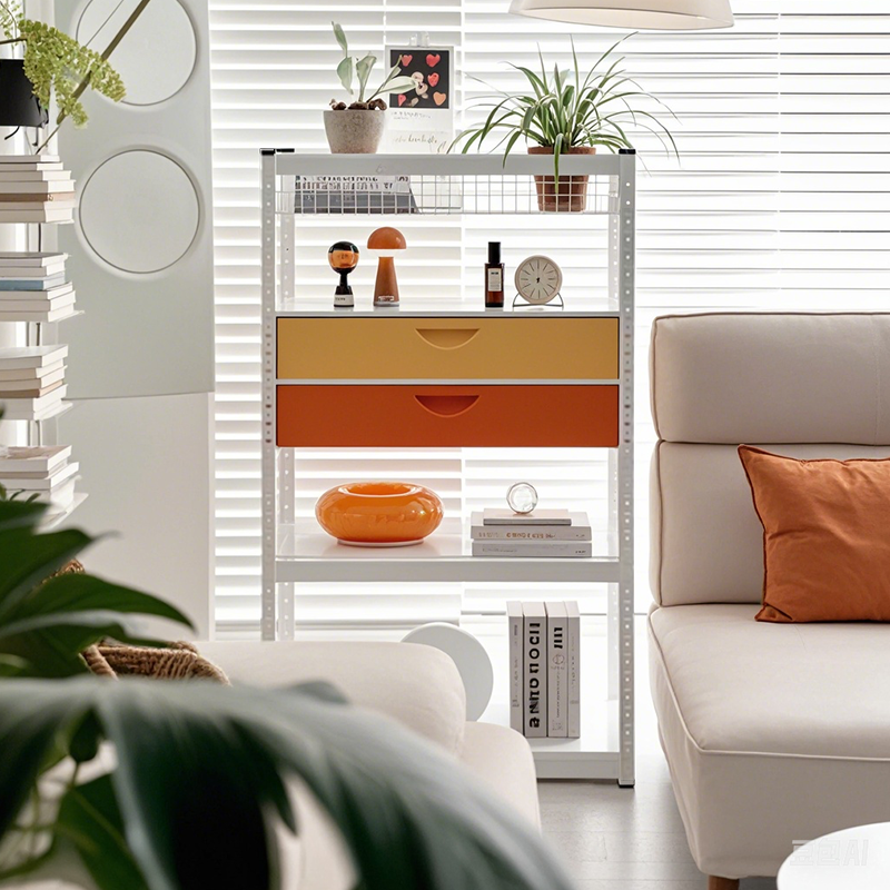 峰阳边柜斗柜书柜多层落地多巴胺家用客厅卧室书架收纳抽屉柜m1,住宅家具,角柜,淘宝优惠券,粉丝福利购,淘宝优惠卷