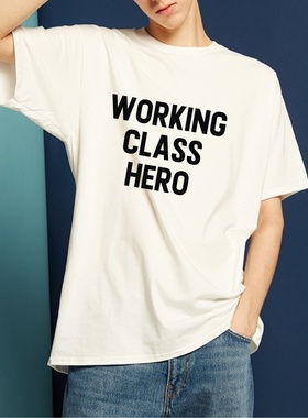 the beatles john lennon working class hero 乐队披头士短袖T恤