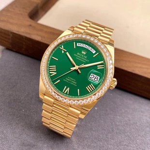瑞士劳家正品赌桌绿日志型手表男士绿水鬼全自动机械表奢华腕表男