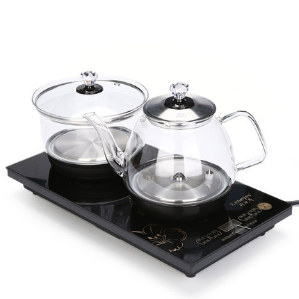 全自动电热水壶茶盘电茶炉玻璃烧水壶上水泡茶煮茶炉底部上水家用
