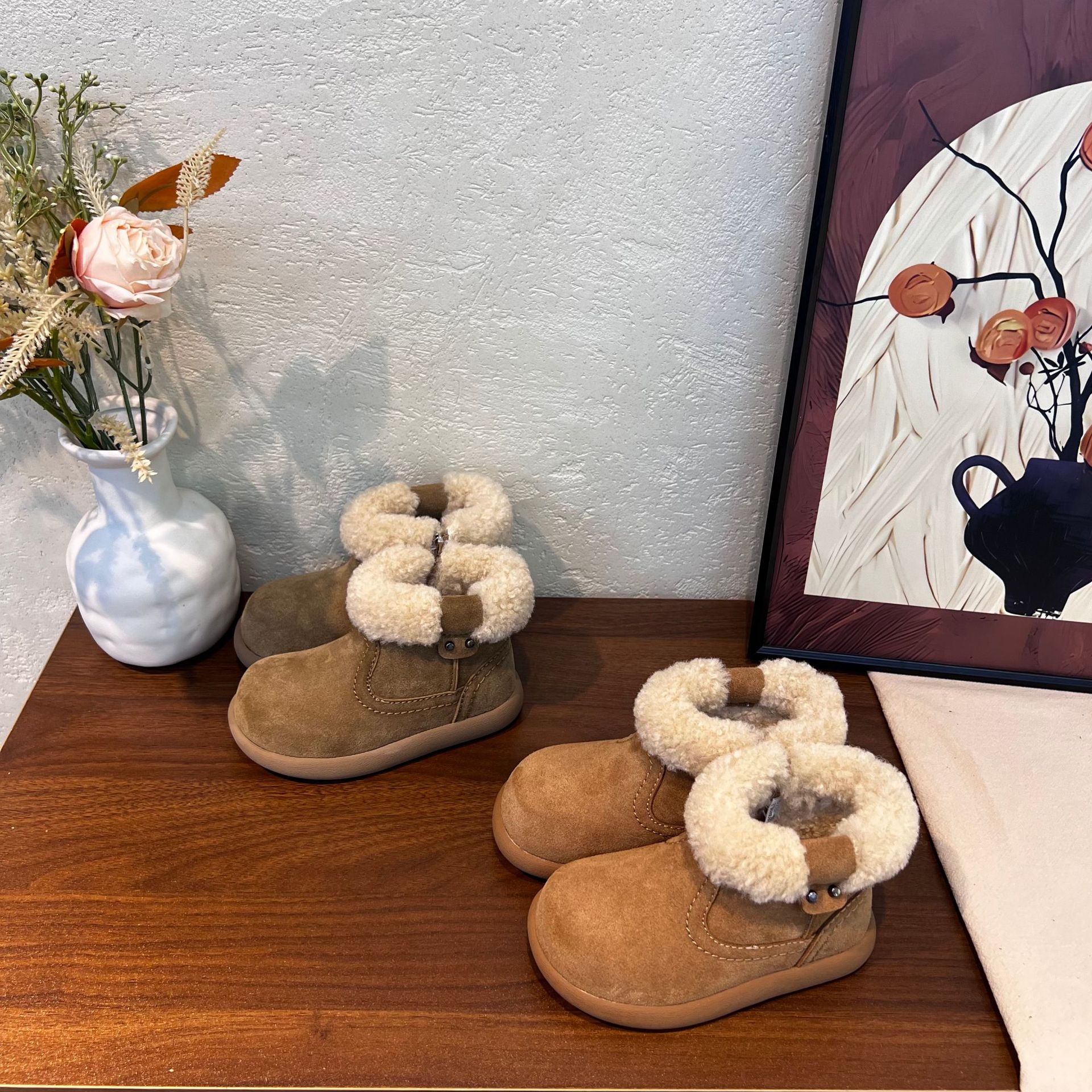 官网儿童雪地鞋男女童保暖棉鞋