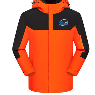 顶俏冲锋衣工作服印字logo加绒加厚外套户外围裙马甲秋冬季 定制款