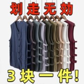 宽松透气马甲薄款 套装 唐装 短裤 复古盘扣马褂老头 背心汗衫 夏季