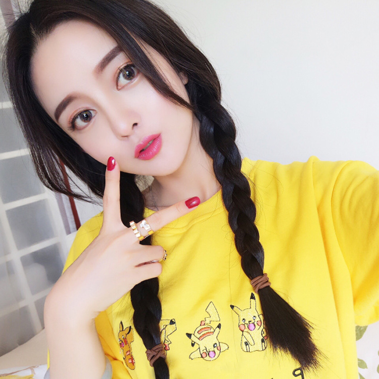 ¼Ù·¢Å®Â黨±è³¤Ö±·¢¿ÕÆøÁõº£Ë«Âíβ±è×ÓÅîËÉÐÞÁ³Õû¶¥Ë«±è±ÆÕæ×ÔÈ»