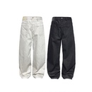 弯刀裤 JCAESAR 保暖解构 内里磨毛亲肤 型 DENIMS反做香蕉牛仔裤