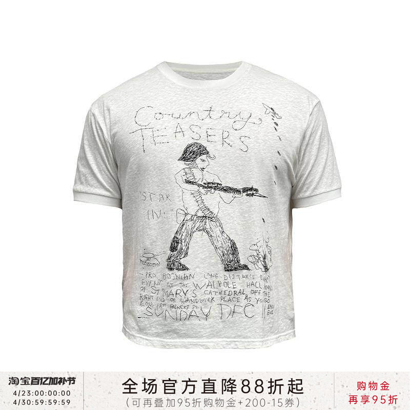 JCAESAR WAR TEE 战争短袖 合身版型 螺纹袖口 数码直喷印花 透气