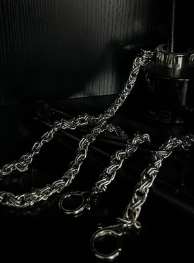 JCAESAR SNAKE TROUSERS CHAIN 蛇骨裤链 双层铁环拧转结构 加固