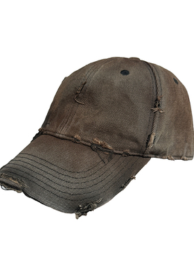 JCAESAR DIRTY PEAKED CAP  锈迹脏染帽子 刺绣 重水洗 长帽舌