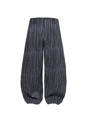 JCAESAR CURVED KNIFE PANTS瀑布打褶弯刀裤 高克重提花 弯刀廓形