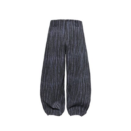 JCAESAR CURVED KNIFE PANTS瀑布打褶弯刀裤 高克重提花 弯刀廓形