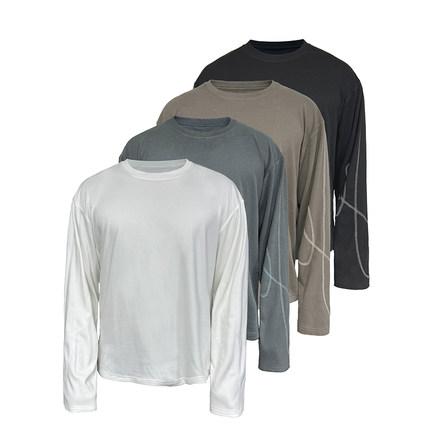 JCAESAR SLEVEE 设计感德绒长袖 三菱MIYABI面料 柔软亲肤 百搭