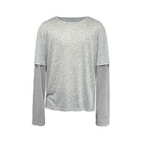 The JCAESAR LONG SLEEVES feature a two-piece bamboo joint pattern long-sleeved design with a loose collar and multiple colors thumbnail 3