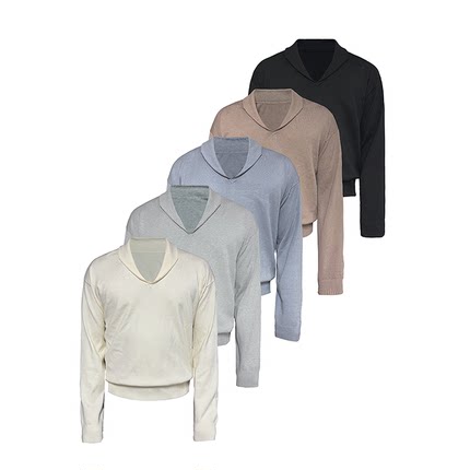 JCAESAR SEAGULL COLLAR SWEATER 海鸥领毛衣 罗纹下摆 合体 多色