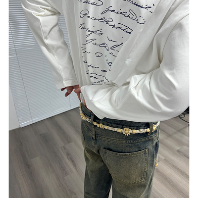 JCAESAR复古岩螺小众配饰腰带