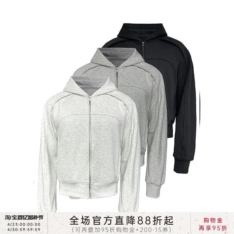 JCAESAR ARMOUR HOODIE 铠甲连帽卫衣 活页拱门结构 短宽合身版型