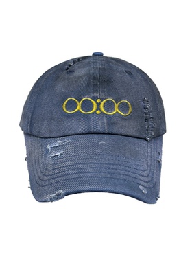 JCAESAR X 00:00 CAP 汽油蓝脏染鸭舌帽 加深长帽檐 水洗喷脏做旧