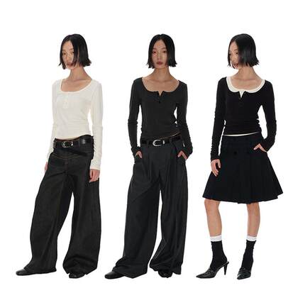 JCAESAR HENRY SLEEVE 半圆亨利领长袖 亲肤 合体版型 WOMEN系列