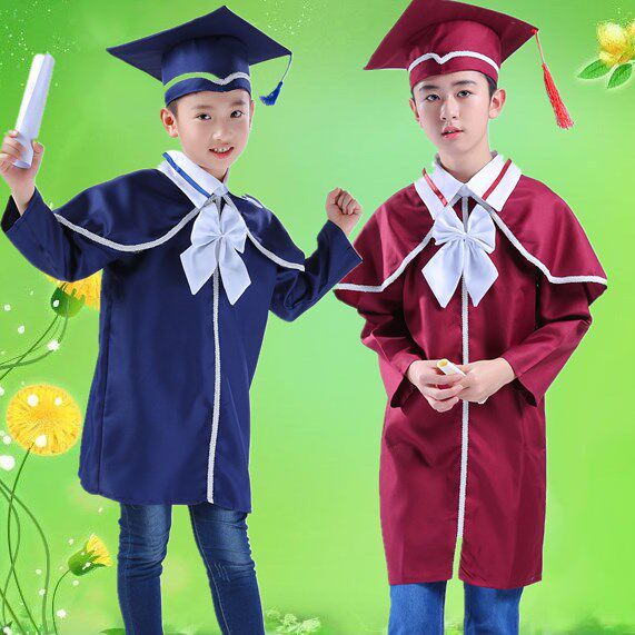 儿童毕业礼服披肩博士服幼儿园
