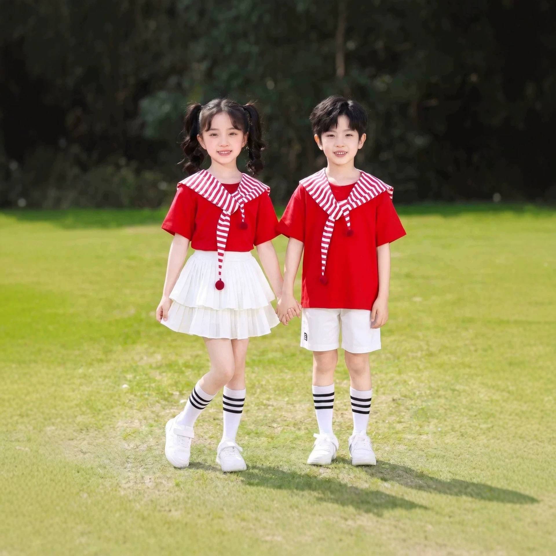 六一儿童合唱演出服小学生运动会
