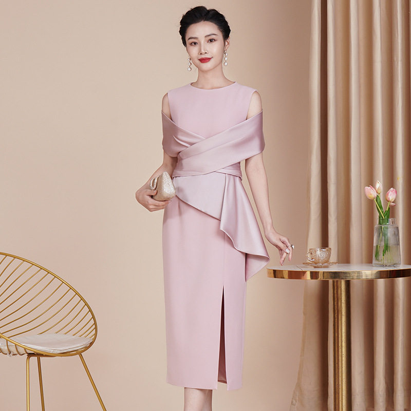 旗袍妈妈婚宴夏装高端2026年新款喜婆婆衣服结婚礼服年轻喜服