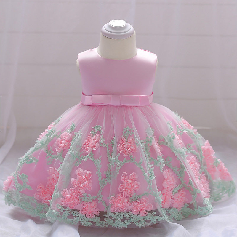 婴幼儿满月洗礼服公主风婚纱裙