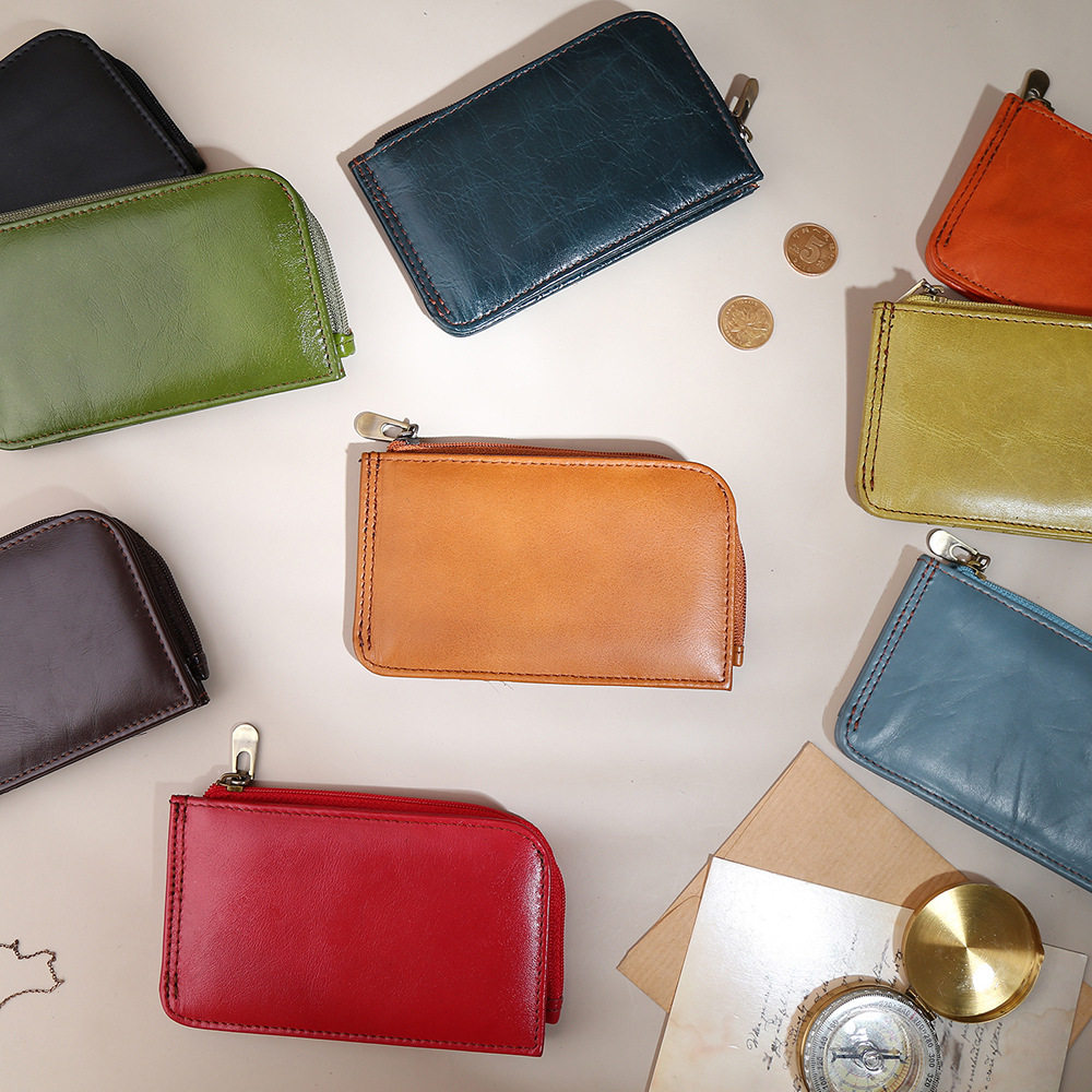 跨境新款零钱包卡包女士短款真皮钱包手拿包钱包迷你时尚包跨境