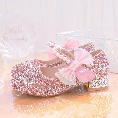 女童公主鞋新款儿童水晶鞋