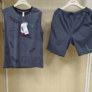 时尚 芬腾睡衣男士 短裤 朵啦棉无袖 家居服合集556.359.488.038 夏季