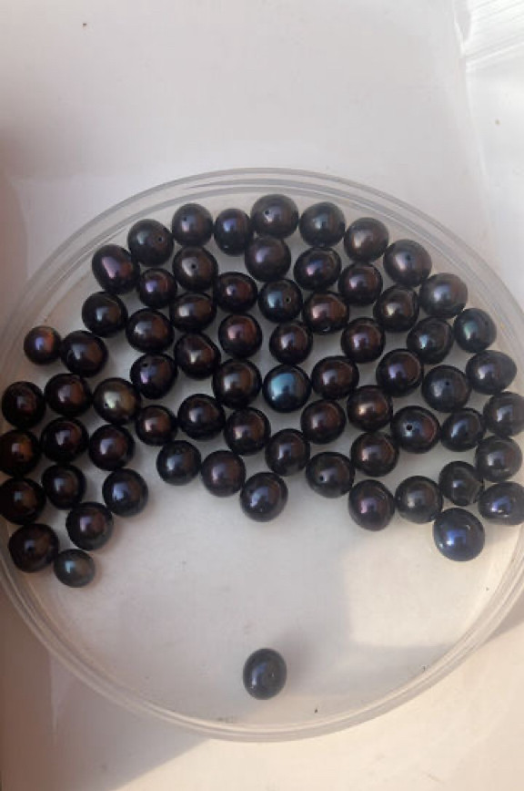 珍貅DIY天然淡水珍珠优化染色黑珍珠散珠近圆强光微瑕7-10mm全孔,珠宝/钻石/翡翠,裸珠,淘宝优惠券,粉丝福利购,淘宝优惠卷