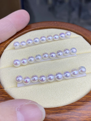 珍貅淡水珍珠扁圆裸珠半孔diy