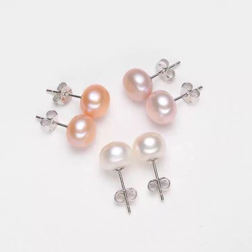 水之泪天然淡水珍珠银扁圆无暇