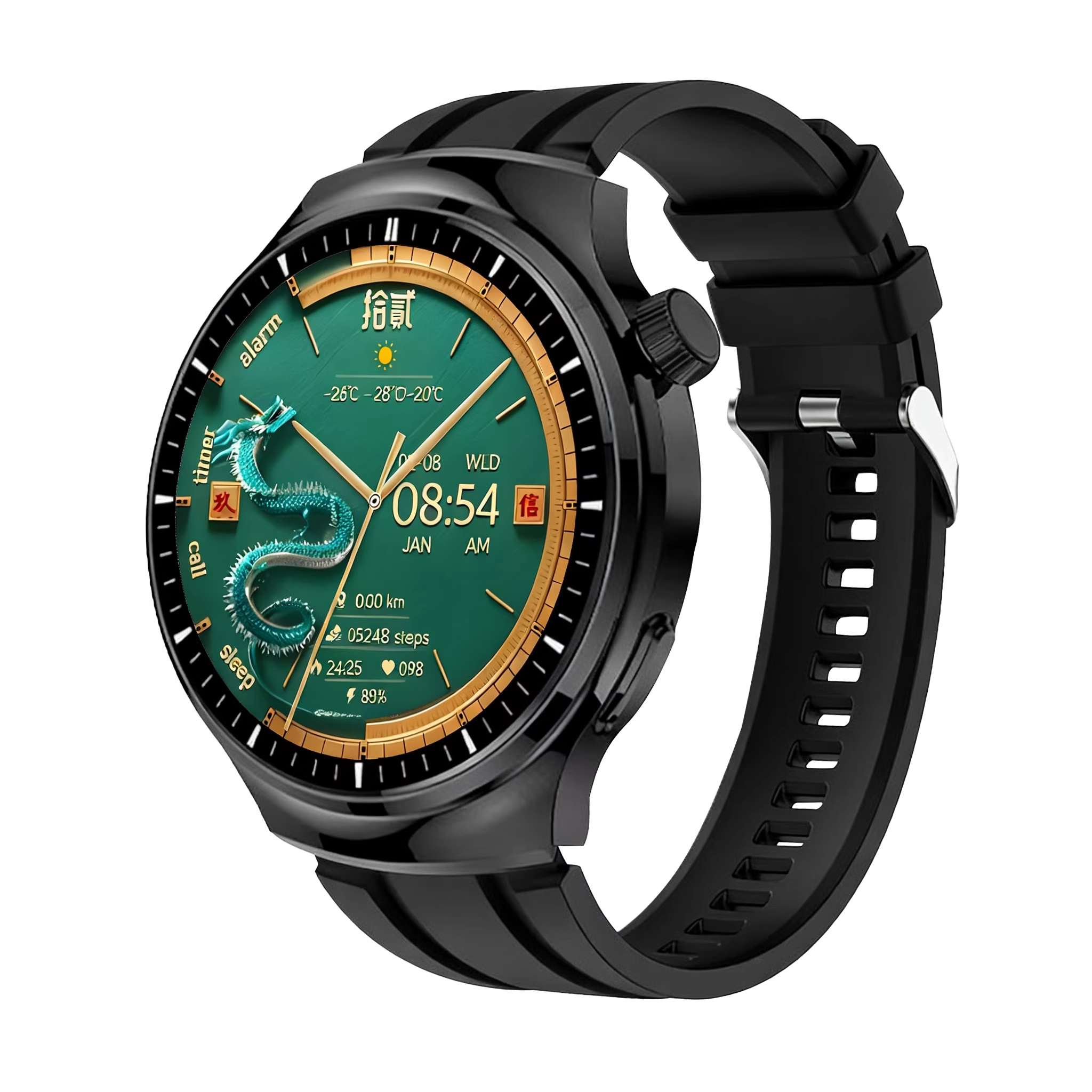 圆屏血糖血压手表智能心率血氧血脂趋势评估手环 标配版