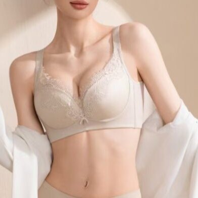 法式峰尚美容院内衣轻奢品质调整聚拢防下垂外扩侧收副乳薄杯大码