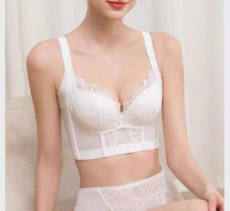 美容院幺幺内衣小胸聚拢显大侧收副乳中厚精油按摩杯调整型文胸罩