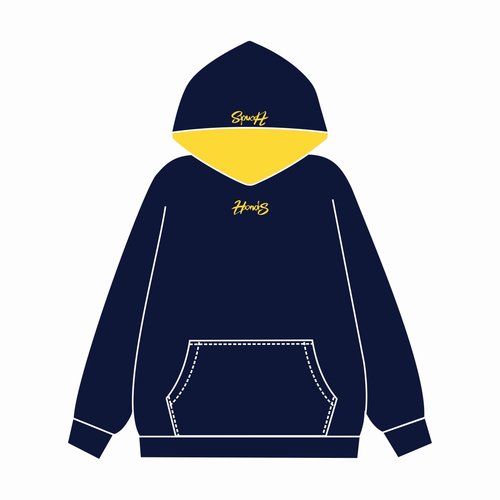 HandSeven美式复古字母刺绣卫衣