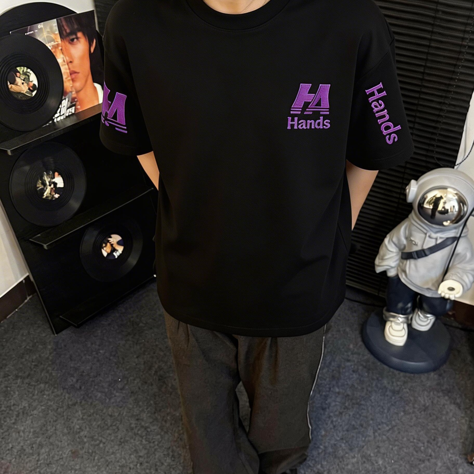 HandSeven短袖国潮男女刺绣T恤