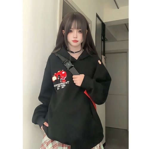 HandSeven新款慵懒风帽衫上衣潮