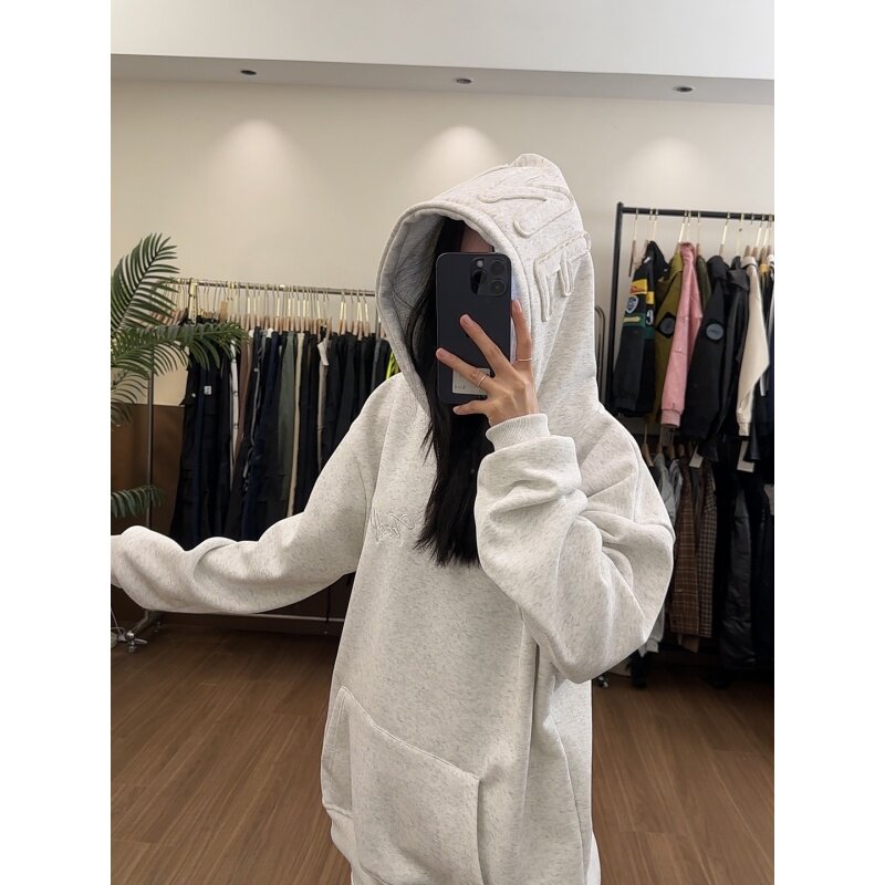 HandSeven秋冬宽松情侣连帽卫衣